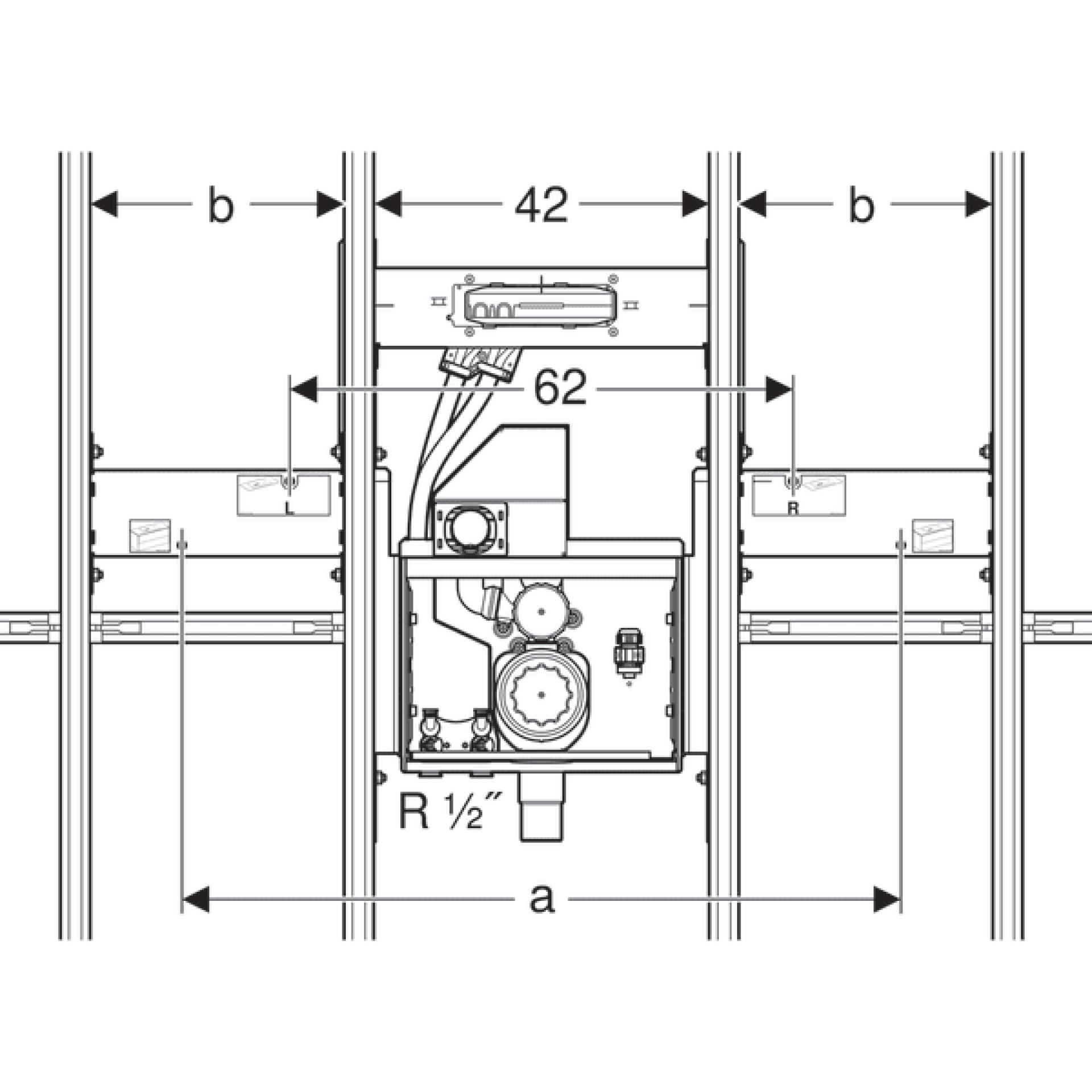 Инсталляция для раковины Geberit GIS 461.472.00.1 - фото Geberit (Геберит) Shop