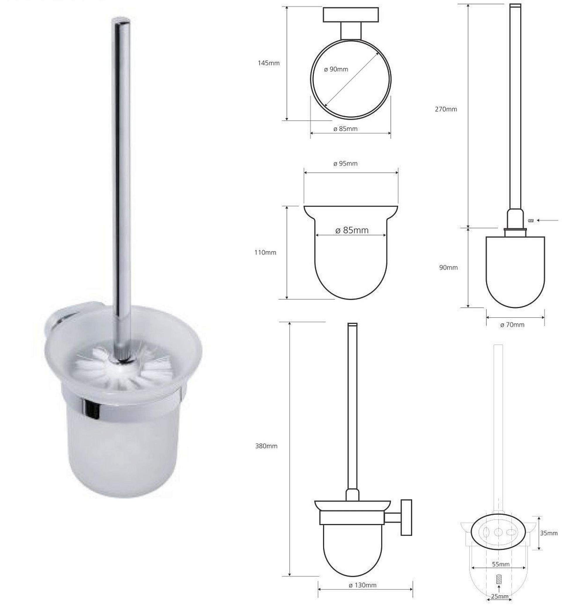 Ершик Bemeta Oval 118413011 - фото Geberit (Геберит) Shop