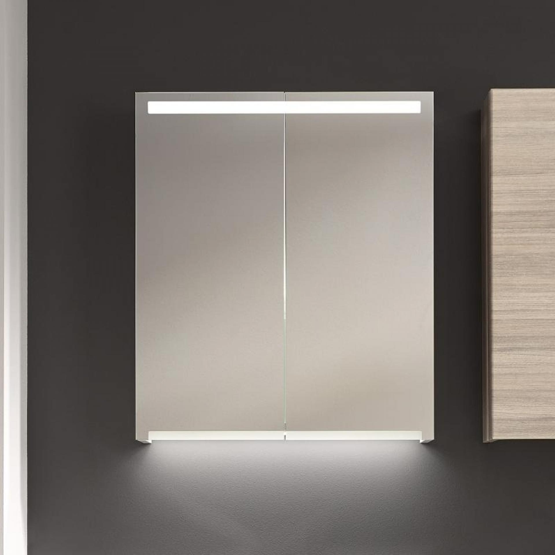 Зеркальный шкаф с подсветкой 75 см Geberit Option Plus 500.206.00.1 - фото Geberit (Геберит) Shop