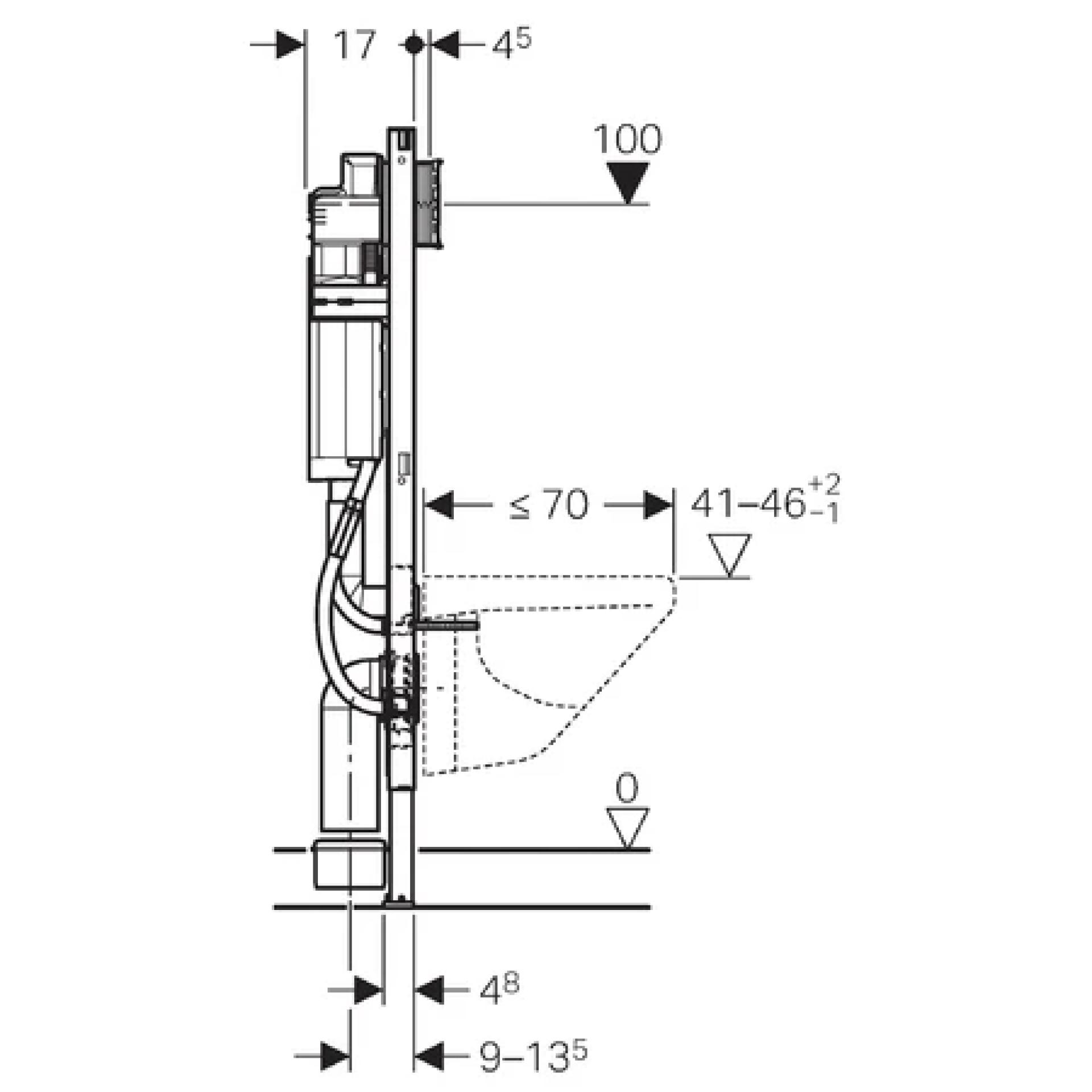 Комплект инсталляция Geberit Duofix UP 320 111.350.00.5 + унитаз San More Ispirare SMT971902 с сиденьем микролифт - фото Geberit (Геберит) Shop