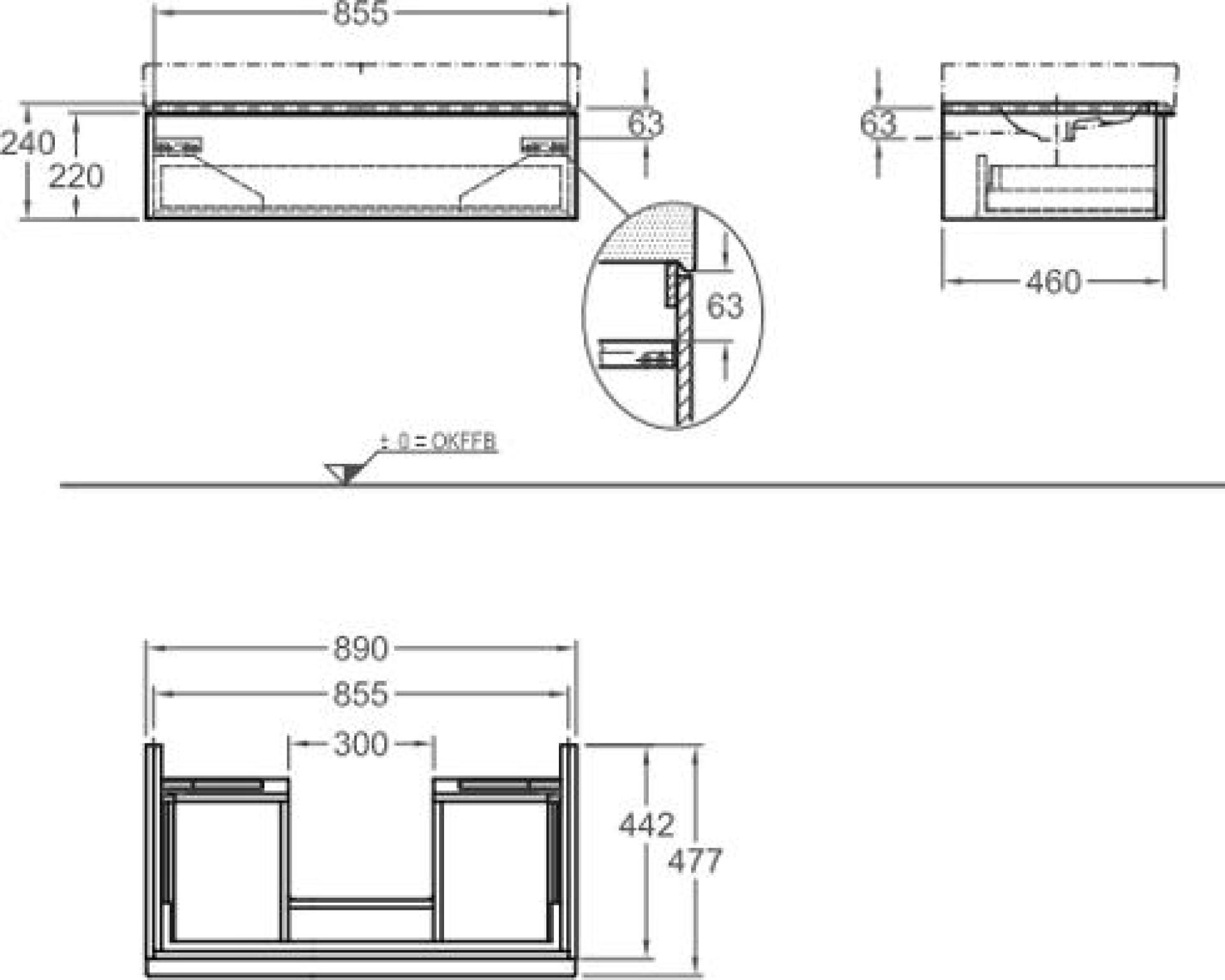 Мебель для ванной Geberit iCon 90, белый - фото Geberit (Геберит) Shop