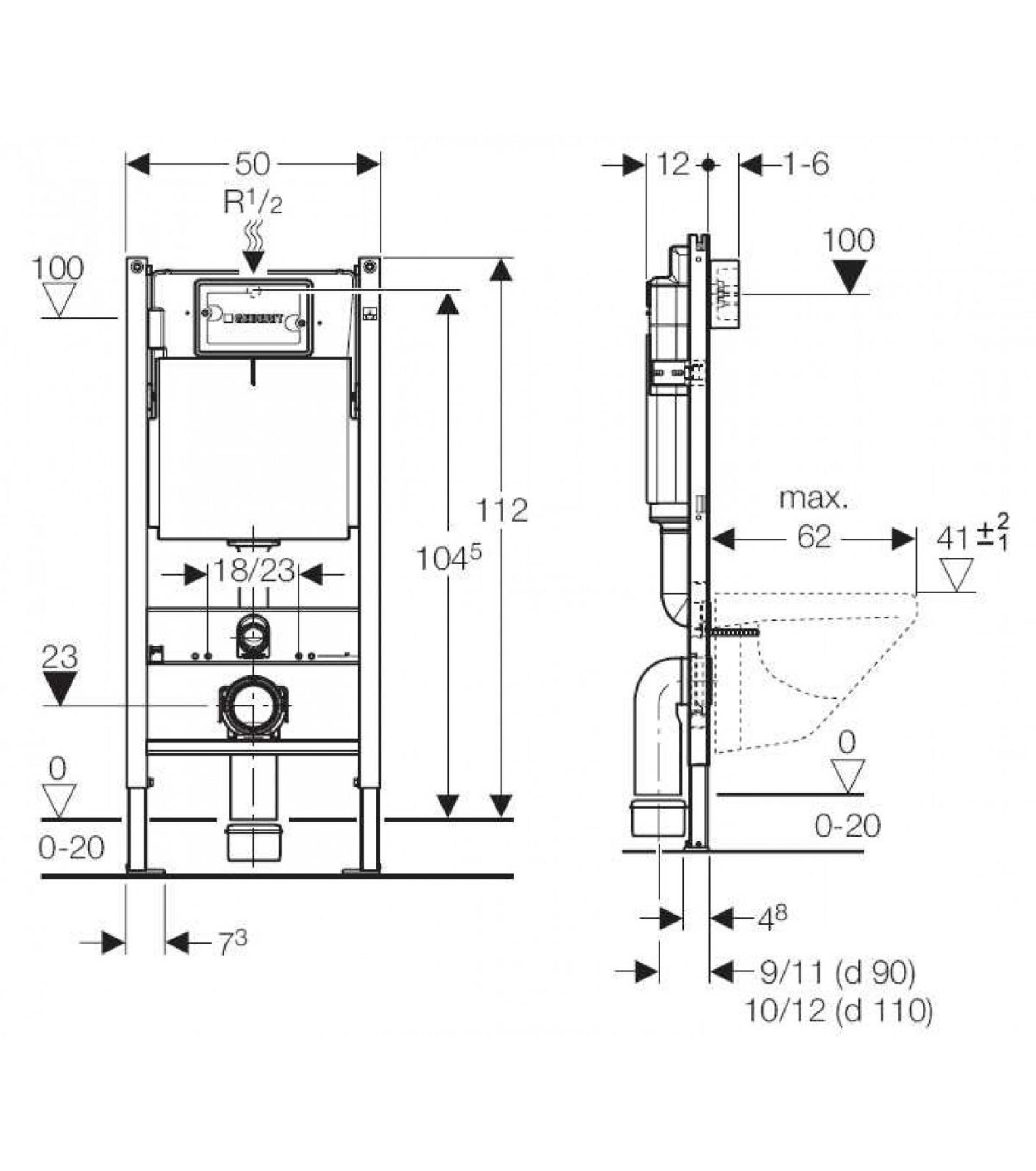 Комплект Geberit Duofix 458.124.21.1 UP100 с подвесным безободковым унитазом IFO Special Rimfree RP731300200 с сиденьем soft-close RP706012200 - фото Geberit (Геберит) Shop