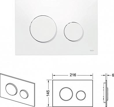 Комплект инсталляции Tece Base K400600 с кнопкой смыва Geberit Acanto 500.600.01.2 безободковый - фото Geberit (Геберит) Shop