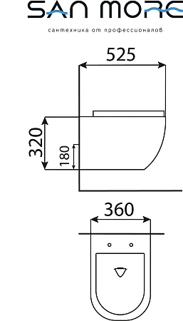 Комплект инсталляция Geberit Duofix 458.124.21.5 + унитаз San More Fiaba SMT971901 с сиденьем микролифт - фото Geberit (Геберит) Shop