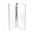 Задняя стенка душевой кабины 90x90 Ido Showerama 8-5 4985012991 серебристый профиль+ прозрачное стекло