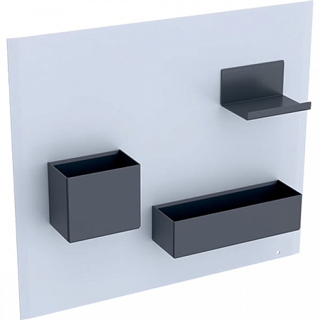 Комплект магнитной доски Geberit Acanto 500.649.01.2, белый/темно-серый - фото Geberit (Геберит) Shop
