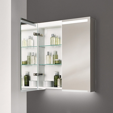 Зеркальный шкаф с подсветкой 90 см Geberit Option 500.583.00.1 - фото Geberit (Геберит) Shop