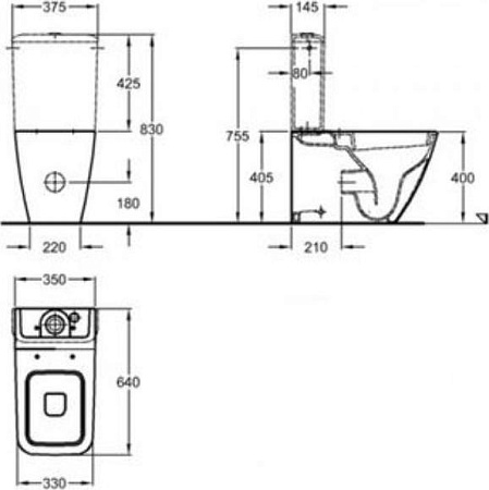 Бачок для унитаза Geberit (Keramag) it! F228960000, белый (уцененный товар) - фото Geberit (Геберит) Shop