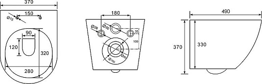 Комплект GEB30021003480 Geberit + beWash Minimal унитаз подвесной безободковый с сиденьем микролифт белый + инсталляция Geberit Duofix + кнопка смыва Geberit Sigma 01 хром глянцевый + комплект креплений к стене для инсталляций Geberit Duofix - фото Geberit (Геберит) Shop