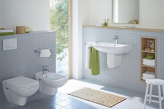 Подвесной унитаз Duravit D-Code 45700900A1 с сиденьем Микролифт - фото Geberit (Геберит) Shop